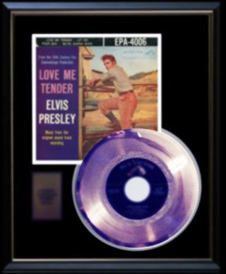 Elvis Presley Love Me Tender Gold Record Rare Ep Disc & 45 Rpm Sleeve 1950 