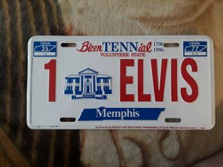 [elvis: Bicentennial License Plate] 1996.  [rare]