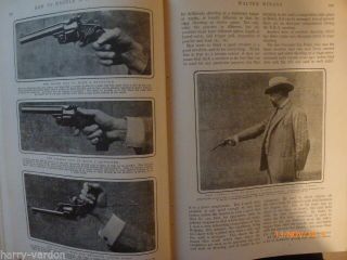 How to Handle a Revolver Gun Shooting Rare Old Antique Photo Article 1905 Winans 3