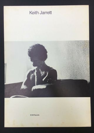 Keith Jarrett Rare 1978 Ecm Records Promo Poster Art Blakey Miles Davis