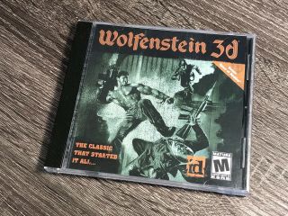 Wolfenstein 3d & Spear Of Destiny (pc Cd - Rom,  2001) Rare Combo Disc - Ships