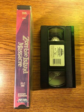 Zombie Island Massacre (VHS) 1984 RARE OOP VINTAGE MEDIA HORROR MOVIE CLAMSHELL 3