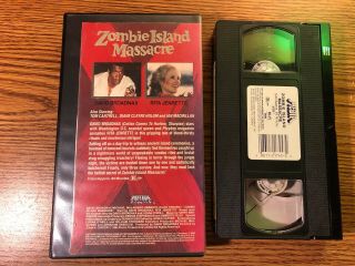 Zombie Island Massacre (VHS) 1984 RARE OOP VINTAGE MEDIA HORROR MOVIE CLAMSHELL 4