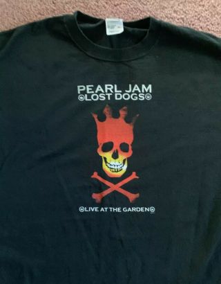 Extremely Rare Pearl Jam Lost Dogs Record Company Promo Tshirt Eddie Vedder