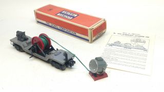 Lionel No.  3650 Searchlight Extension Car W/box,  Postwar O Gauge Rare Dark Gray