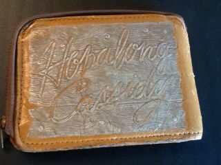 Rare Vintage 1940 ' s - 50 ' s Western Cowboy Leather Wallet HOPALONG CASSIDY 4