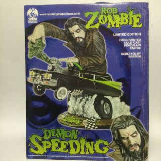 Very Rare.  Simian Production Rob Zombie Demon Speeding Statue.  Only 800 Made