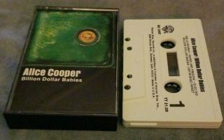 Alice Cooper Billion Dollar Babies Cassette Tape Rare