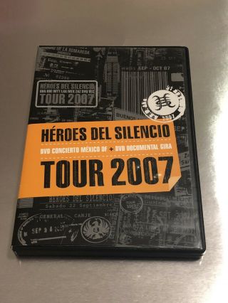 Heroes Del Silencio - Tour 2007 (dvd,  2008,  2 - Disc Set,  Ntsc) Rare Oop