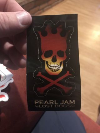 Pearl Jam Lost Dogs Promo Sticker Rare