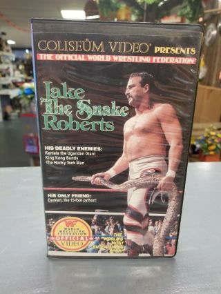 Jake The Snake Roberts Rare Clamshell Vhs Vcr Coliseum Video