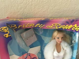 Rare Britney Spears Doll CD Lucky White Gown Performing For You 2000 5