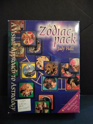 Extremely Rare Htf The Zodiac Pack Cards And Book Set By Judy Hall