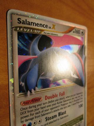 PL Pokemon SALAMENCE LV.  X Card ARCEUS Platinum Set 98/99 Ultra Rare PLAYED AP 1 2