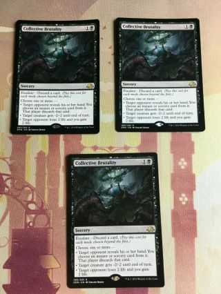 Mtg Collective Brutality - Eldritch Moon Rare X1