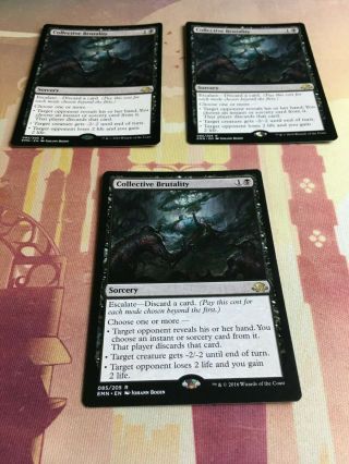 Mtg Collective Brutality - Eldritch Moon Rare x1 2