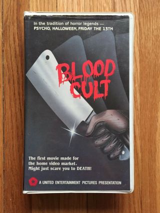 Blood Cult (1985) United Home Video Vhs Horror Slasher Sov Rare