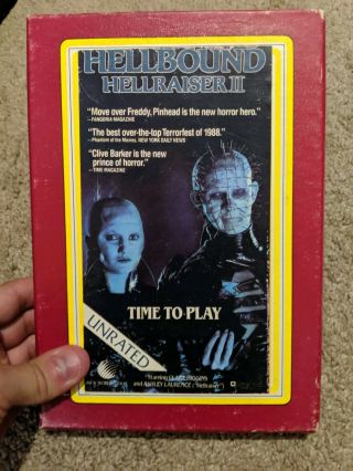 Hellbound Hellraiser 2 - Rare Horror Cult Vhs Big Box Cut Box Erol 