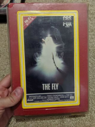 The Fly Cronenberg - Rare Horror Cult Vhs Big Box Cut Box Erol 