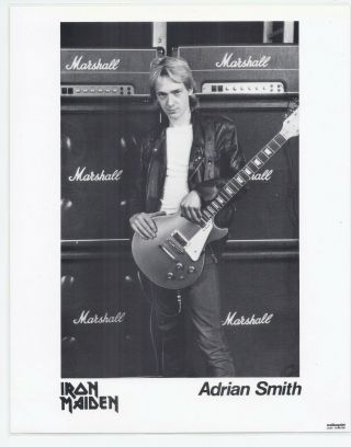 Iron Maiden Old Promo Adrian Smith Rare