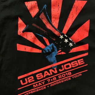 U2 Songs Of Experience Tour Shirt San Jose Exclusive Rare Large