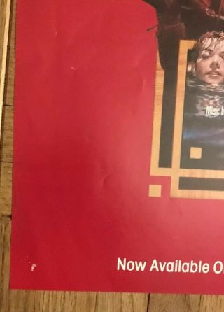 Rare Originial “ Big Trouble In Little China” VHS release movie poster 20 X 30 2