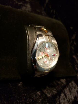 Vintage Rare Tommy Hilfiger Stainless Steel Mens Watch " Flawless " Battery