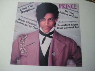 Prince Controversy Album Promo Flat 12 X 12 In Poster Rare 1981