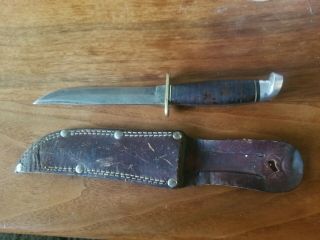 40`s Western Boulder Combat/hunting Knife Rare Pat No.  1,  967,  479