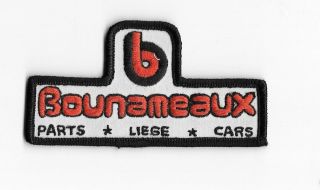 Bounameaux Liege Racing Fabric Sew On Badge Rare Opel Spa Francorchamps