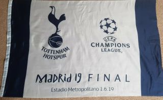Rare Tottenham Hotspur V Liverpool Champions League Final Flag.