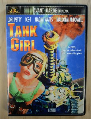 Tank Girl (dvd,  2001) Oop Dvd Rare Lori Petty Naomi Watts Ice T Malcolm Mcdowell