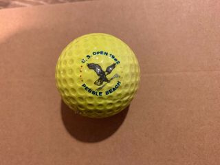 1982 U.  S.  Open Logo Golf Ball Pebble Beach Rare Not Remake
