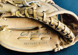 Vintage Carl Yastrzemski Left Hand Baseball Glove Spalding 42 - 9926 Rare And