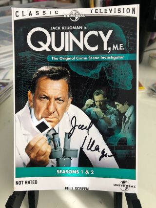 Jack Klugman Signed Autograph 4x6 Photo Quincy Odd Couple Deceased Rare