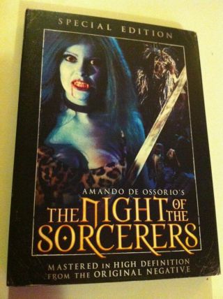 The Night Of The Sorcerers Dvd Paul Naschy W/ Slipcover Rare Oop