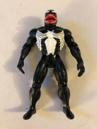 Rare Venom 5 " Figure 1994 Marvel Toybiz Spider - Man The Animated Series Jaw Chomp