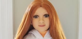 Rare My Twinn 23 " Beth Doll Red Hair,  Hazel Eyes 2002 Body 02 0r 03 Skin Tone