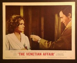 Rare 1967 Lobby Card - The Venetian Affair 2 - Robert Vaughn,  Felicia Farr