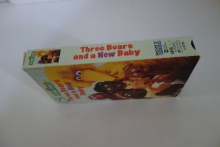 Sesame Street Three Bears And A Baby Rare & OOP Sony Wonder Home Video VHS 4