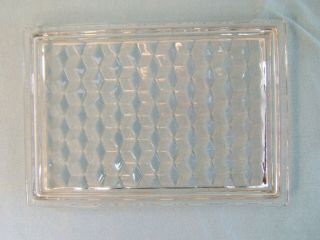 Fostoria American Crystal Rectangle Tray 10 5/8 X 7 1/2 " Rare