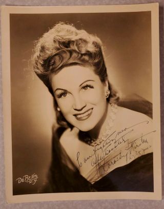 Dorothy Kirsten Signed Rare Vintage 8x10 Photo,  American Opera Soprano