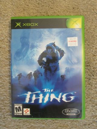 The Thing Microsoft Xbox Rare Complete Survival Horror