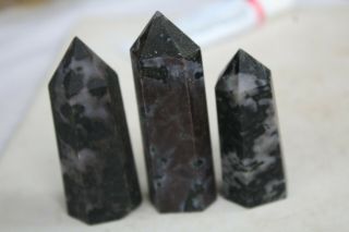Rare Natural Gabbro Crystal With Golden Mica Point Healing 150g F11