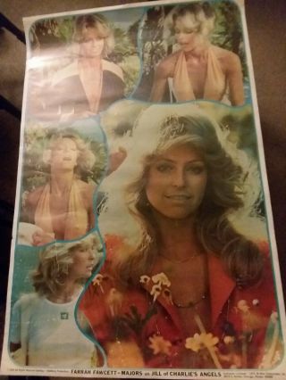 Farrah Fawcett as Jill in Charlie ' s Angels Rare Pinup Collage Poster. 4