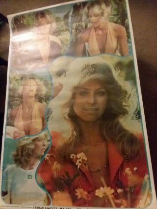 Farrah Fawcett as Jill in Charlie ' s Angels Rare Pinup Collage Poster. 5