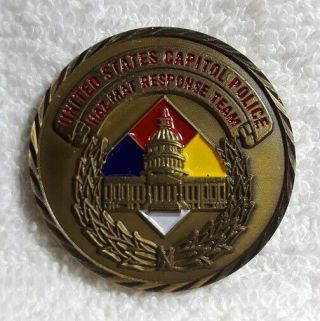 Authentic United States Capitol Police Hazmat Response Team Rare Challenge Coin