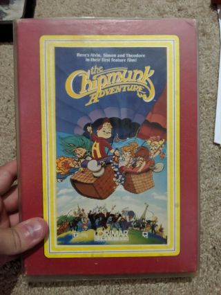 Chipmunk Adventure - Rare Kids Cult Vhs Big Box Cut Box Erol 