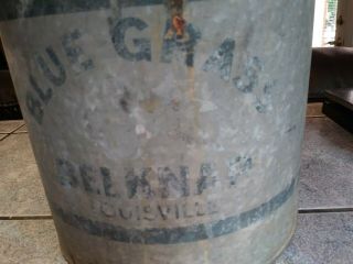 Rare Vintage Blue Grass Minnow Bucket,  Belknap Louisville 3
