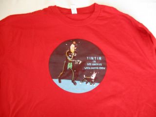 Adventures Of Tin Tin Steven Spielberg Digital Crew L T - Shirt Rare